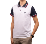 White men's polo shirt