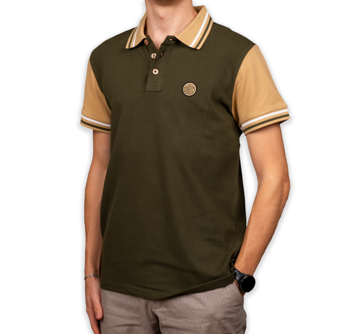 Obut Herren Polo Shirt khaki