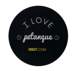 Sticker schwarz I love petanque