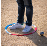 14 cercles de pétanque pliants bleu blanc rouge