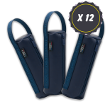 12er-Set marineblaue Taschen aus pflanzlichem Material