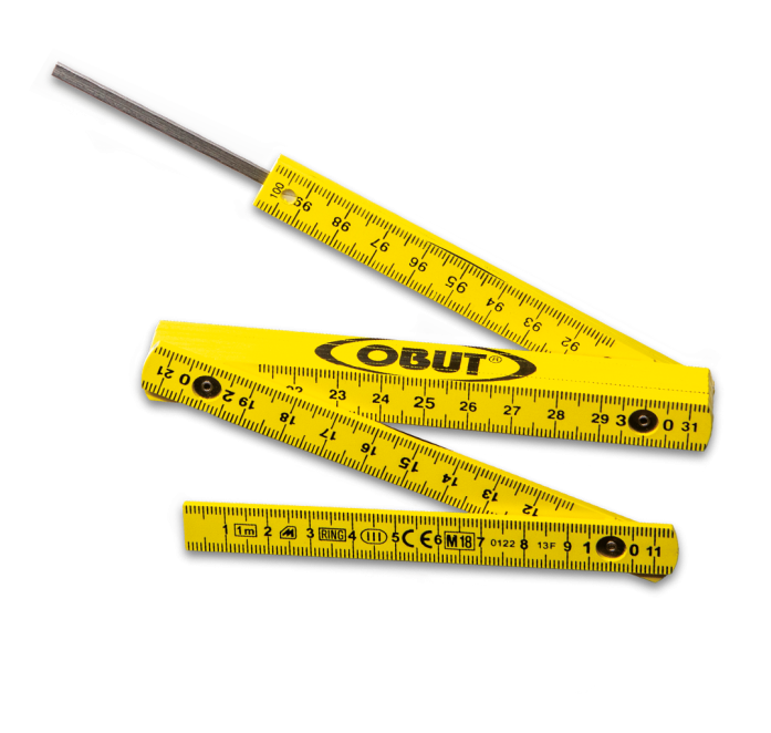 Yellow folding rule