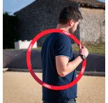 14 cercles de pétanque rigides rouges