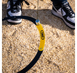 Black and yellow folding pétanque circle