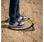 Opvouwbare pétanque-cirkel in zwart en geel