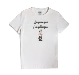 T-Shirt weiss Je peux pas für Damen und Herren