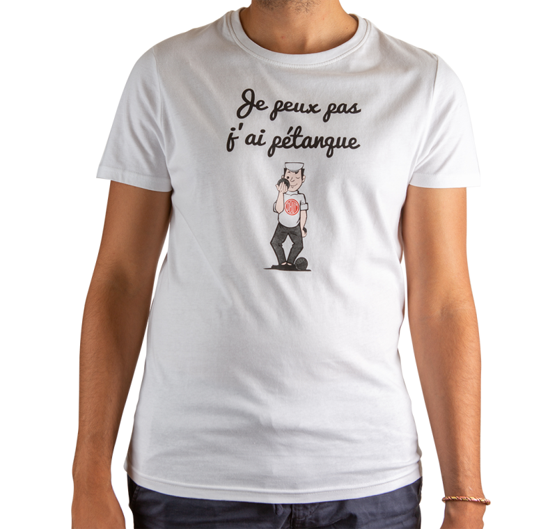 T-Shirt weiss Je peux pas für Damen und Herren