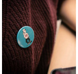 Badge mascotte vintage