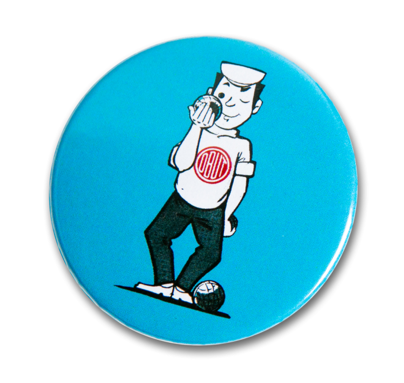 Badge mascotte vintage